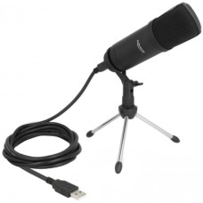 DeLOCK Professionelles USB Kondensator Mikrofon(schwarz)