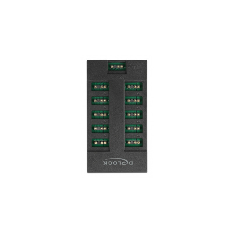 DeLOCK RGB Hub für ARGB LEDs mit 10 Ports(schwarz)