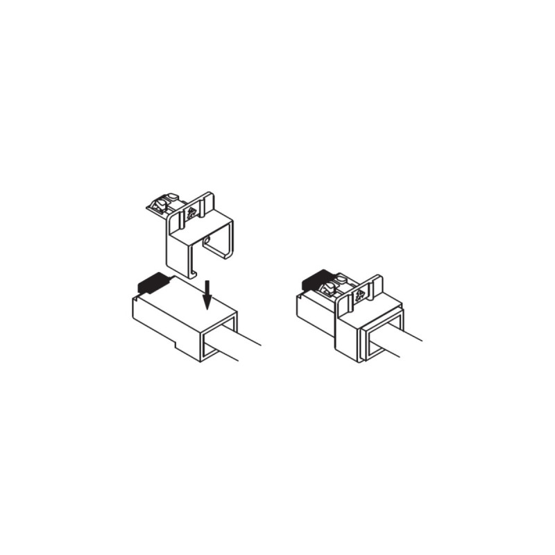 DeLOCK RJ45 Secure Clip Starter Set, Halterung(türkis, 20 Stück)