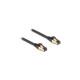 DeLOCK RJ-45 Netzwerkkabel Cat.6a S/FTP, mit Cat.7 Rohkabel(schwarz, 10 Meter, 600 MHz, Industrie- und Outdoor-tauglich)