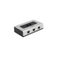 DeLOCK RJ-45 Umschalter, Switch(grau/schwarz, 2-Port, manuell, bidirektional)
