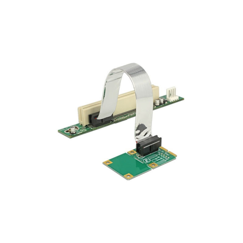 1 x PCI, Riser Card(mit flexiblem Kabel 13 cm links gerichtet )