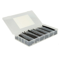DeLOCK Schrumpfschlauch-Box 100-teilig(schwarz, Schlauchlänge 100mm)