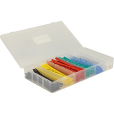 DeLOCK Schrumpfschlauch-Box farbig 100-teilig(mehrfarbig, Schlauchlänge 100mm)