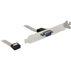 DeLOCK Slotblech 1x Seriell, Slotblende(grau)