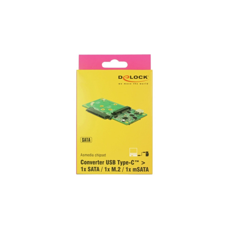 1 x SATA / 1 x M.2 Key B / 1 x mSATA , Konverter