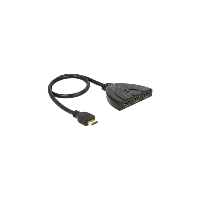 1x HDMI out 4K, HDMI Switch(schwarz, 50 cm)