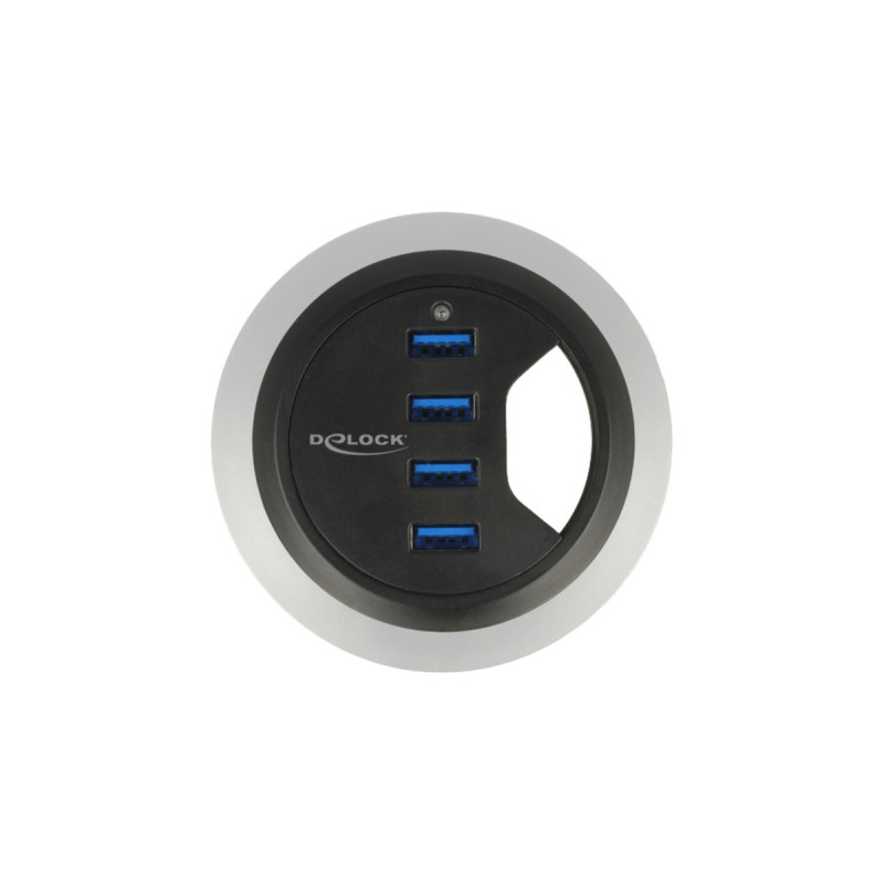 DeLOCK Tisch-Hub 4x USB 3.0 60mm, USB-Hub