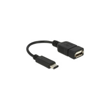 USB-A Buchse(schwarz, 15cm)