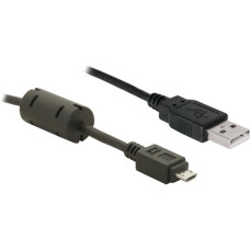 Micro-USB Stecker(schwarz, 1 Meter)