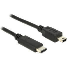 Mini-USB Stecker(schwarz, 1 Meter)