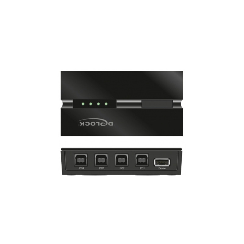 DeLOCK USB 2.0 Switch für 4 PC an 1 Gerät, USB-Umschalter