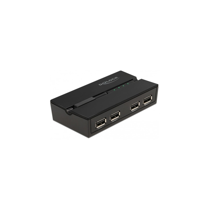 DeLOCK USB 2.0 Switch für 4 PC an 4 Geräte, USB-Umschalter