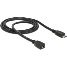 Micro-USB Buchse(schwarz, 1 Meter)
