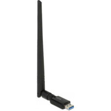 DeLOCK USB 3.0 Dualband WLAN Stick, Antenne(schwarz, mit externer Antenne)