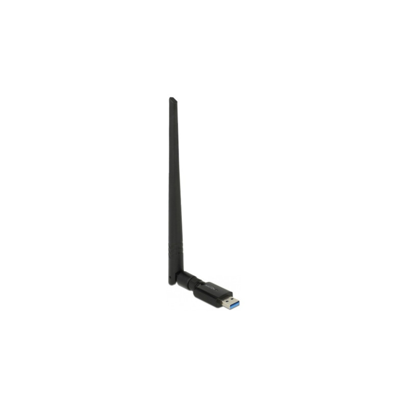 DeLOCK USB 3.0 Dualband WLAN Stick, Antenne(schwarz, mit externer Antenne)