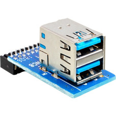 2x USB-A Buchse(nach oben, übereinander)