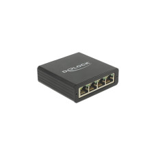 4x RJ-45 Buchse(schwarz, Gigabit LAN, inkl. 80cm USB-Verlängerungskabel)