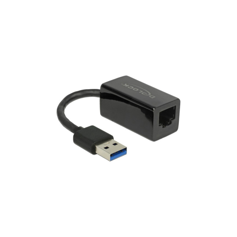 RJ-45 Buchse(schwarz, 13cm, Gigabit LAN)