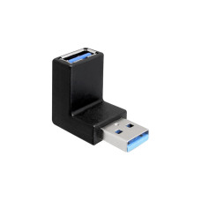 USB-A Buchse 90°(schwarz, nach oben / unten abgewinkelt)