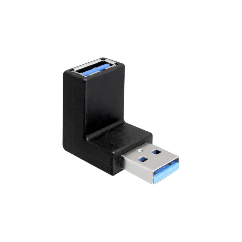 USB-A Buchse 90°(schwarz, nach oben / unten abgewinkelt)