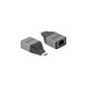 RJ-45 Buchse(grau/schwarz, 13,5cm, Gigabit LAN 10/100/1.000 Mbit/s)