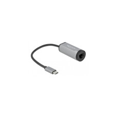 RJ-45 Buchse + USB-C Buchse(grau, 15,5cm, Gigabit LAN, PD, Laden mit bis zu 60 Watt)