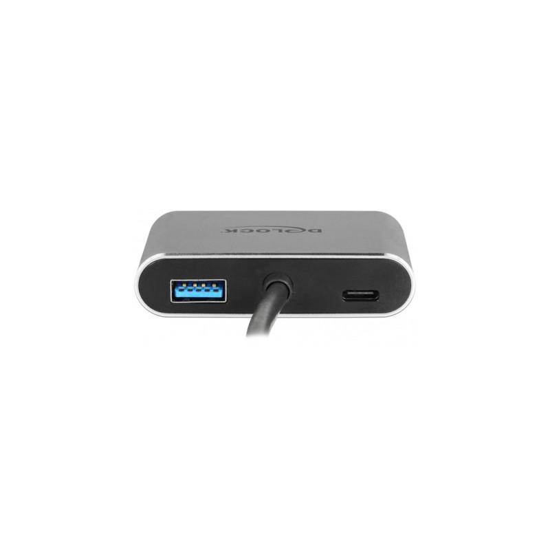 USB-A + USB-C + HDMI + VGA Buchse(grau, 12cm, PD, Laden mit bis zu 87 Watt)