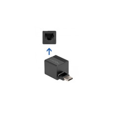 RJ-45 Buchse(schwarz, 90° abgewinkelt, Gigabit LAN 10/100/1.000 Mbit/s)