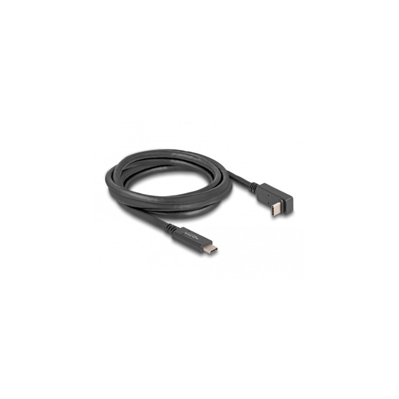 USB-C Stecker(schwarz, 2 Meter, PD 3.0, Laden mit bis zu 60 Watt)