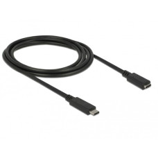 USB-C Buchse(schwarz, 2 Meter, SuperSpeed)