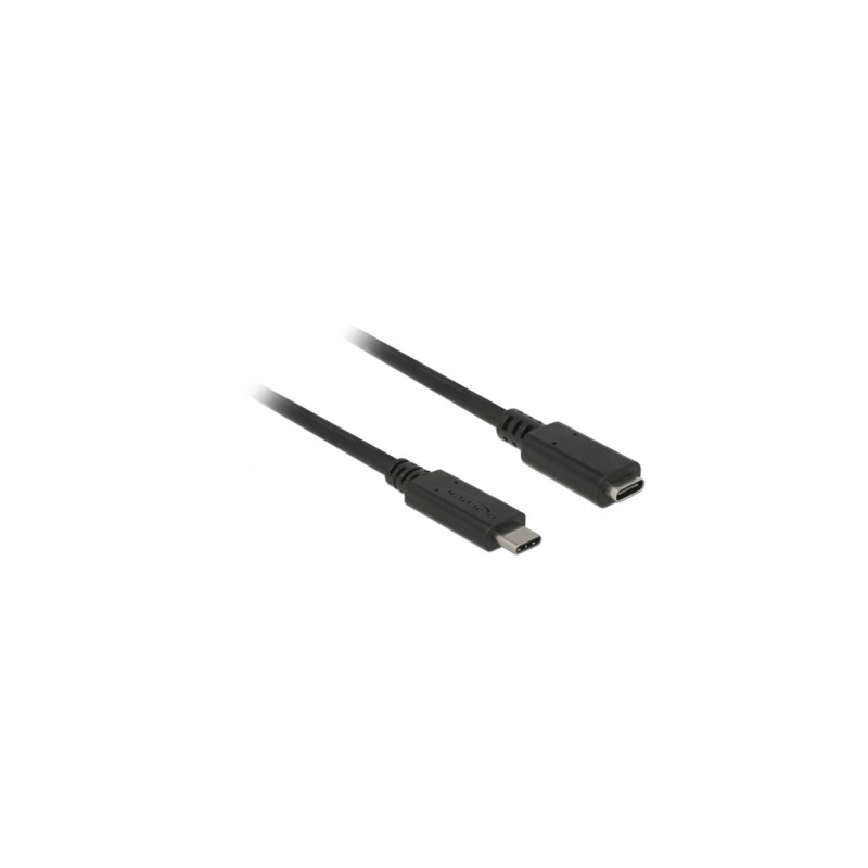 USB-C Buchse(schwarz, 1 Meter, SuperSpeed)
