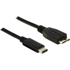 Micro-USB Stecker(schwarz, 1 Meter)