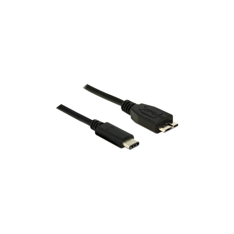 Micro-USB Stecker(schwarz, 1 Meter)