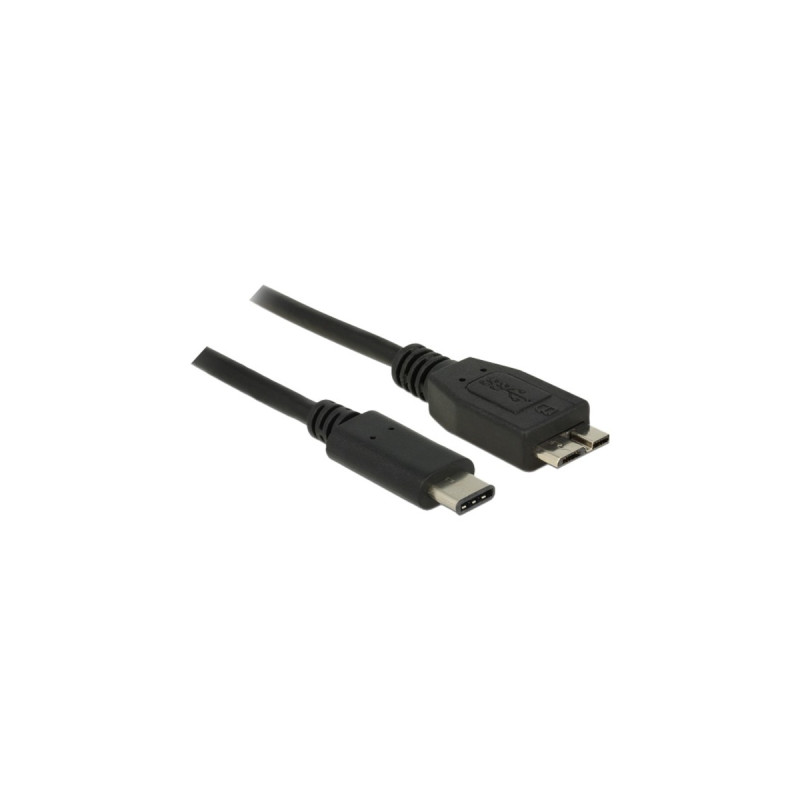 Micro-USB Stecker, Adapter(schwarz, 0,5 Meter)