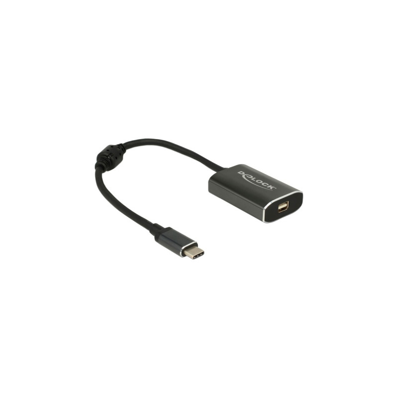 Mini DisplayPort 4K Buchse(dunkelgrau, 20cm, PD, Laden mit bis zu 60 Watt)