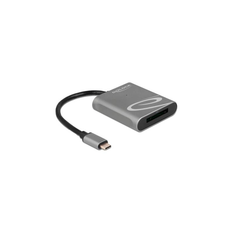 DeLOCK USB-C Card Reader für XQD 2.0, Kartenleser(grau, Outlet)