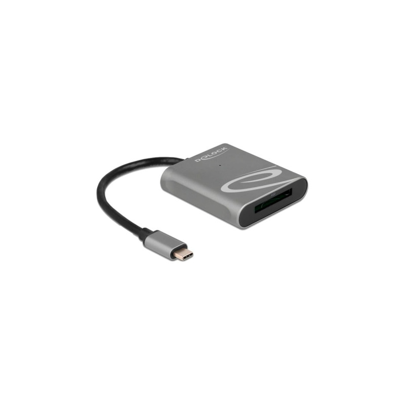 DeLOCK USB-C Card Reader für XQD 2.0, Kartenleser(grau)