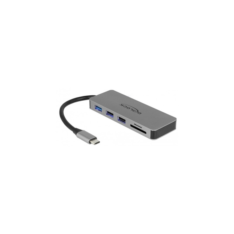 DeLOCK USB-C Dockingstation(grau, HDMI, Power Delivery)