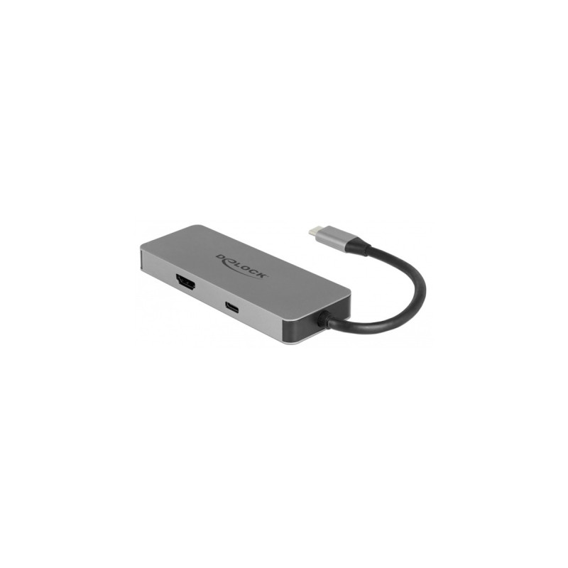 DeLOCK USB-C Dockingstation(grau, HDMI, Power Delivery)