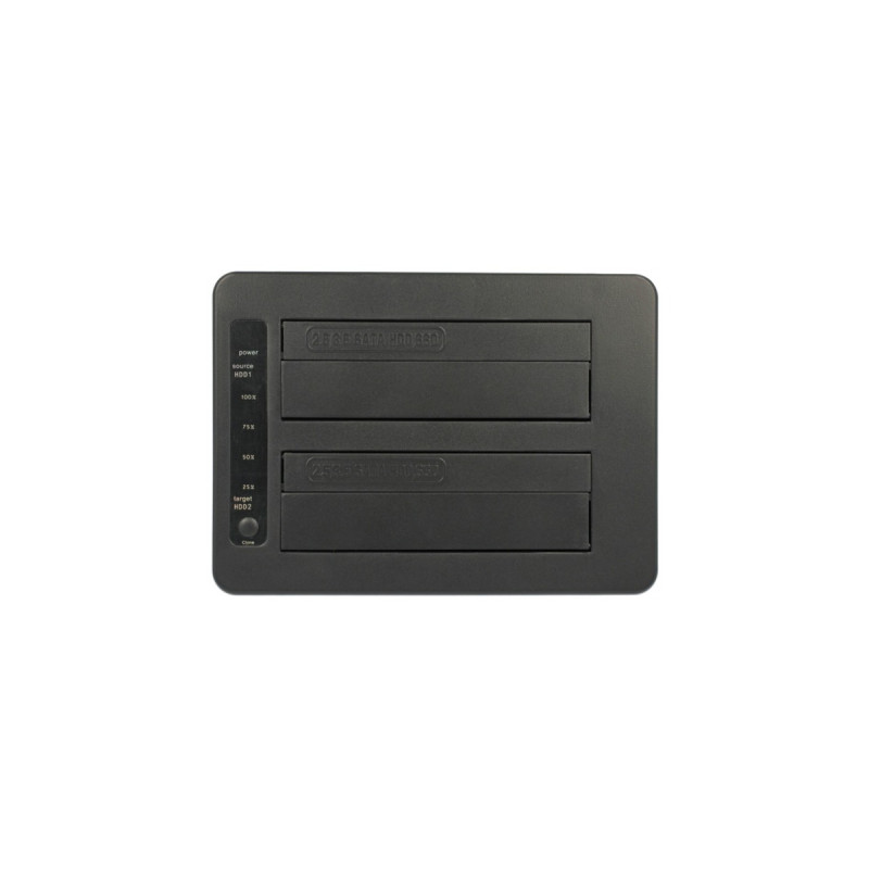 DeLOCK USB-C Dockingstation(schwarz, USB-C, Klonfunktion, HDD, SSD)