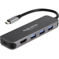 DeLOCK USB-C Dockingstation(4K HDMI USB Hub und PD 3.0)