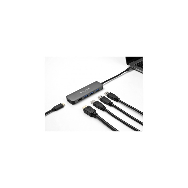 DeLOCK USB-C Dockingstation(4K HDMI USB Hub und PD 3.0)