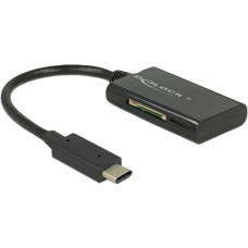DeLOCK USB-C, Kartenleser(schwarz)