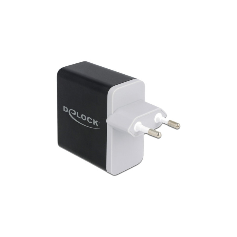 DeLOCK USB Ladegerät 1 x USB Type-C PD 3.0 / Qualcomm Quick Charge 4+ mit 27 W(schwarz)