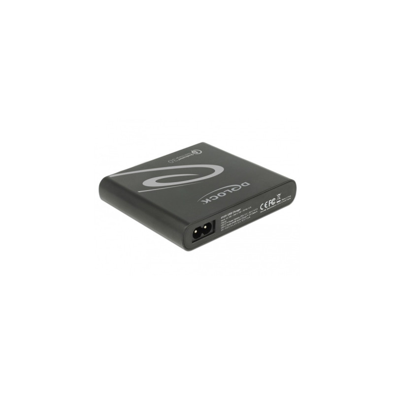 DeLOCK USB Ladegerät 1 x USB Type-C PD 85 W + 3 x USB Typ-A Qualcomm Quick Charge 3.0(schwarz)