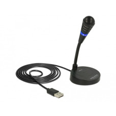 DeLOCK USB Mikrofon(schwarz, USB, Plug & Play)