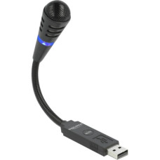 DeLOCK USB Schwanenhals Mikrofon(schwarz)