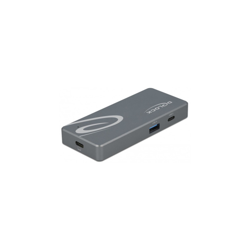 DeLOCK USB Type-C Card Reader, Kartenleser(grau, + USB Hub)
