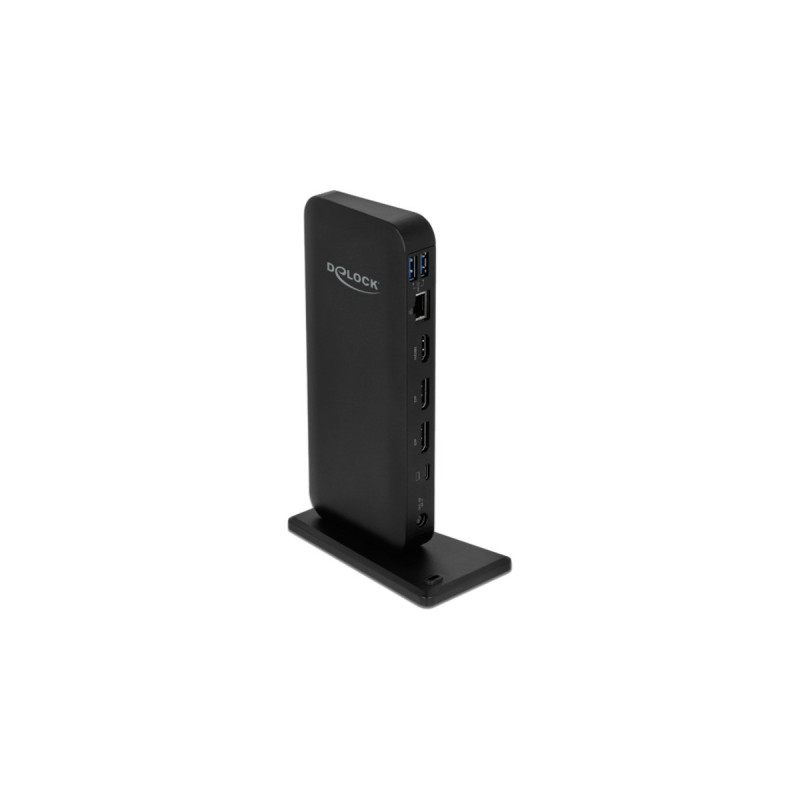 DeLOCK USB Type-C Dockingstation(schwarz, DisplayPort, HDMI, USB-C, USB-A)